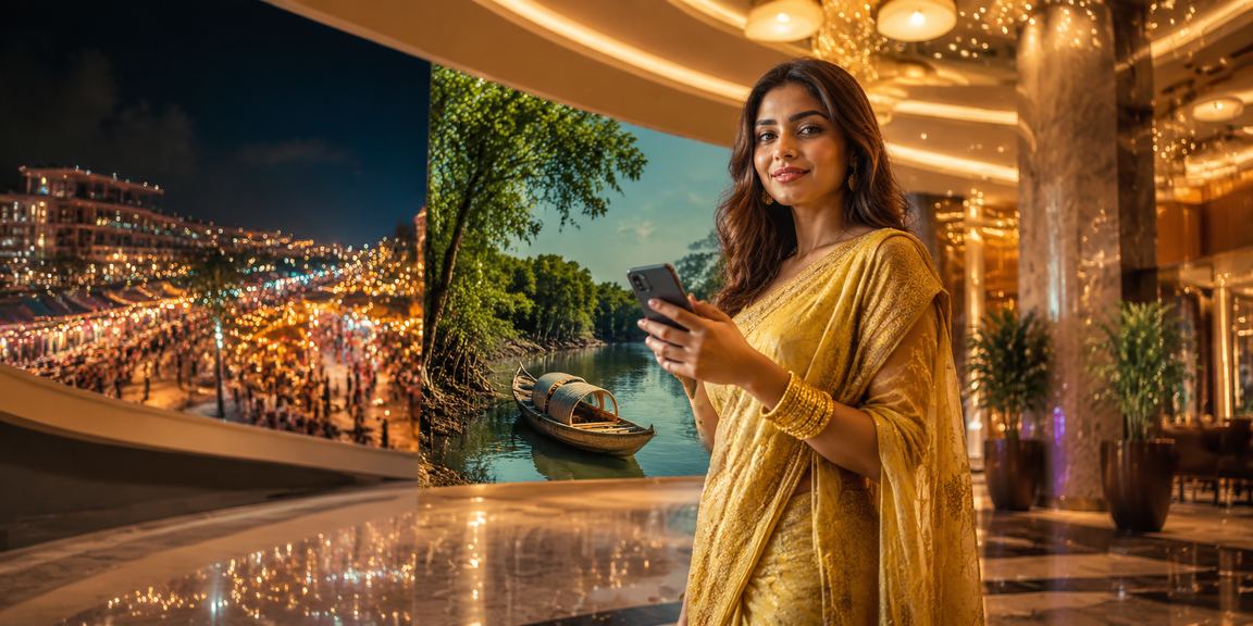 খুলনার রাতের বাজারের পাশে ক্যাসিনো বেটিং উপভোগ করছেন একজন ব্যবহারকারী